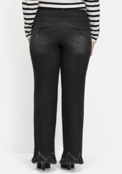 Sheego Bootcut-Jeans Mit Fransensaum In Zickzack-Form -Sheego Verkaufe 14570600341 04IR0 02 SH
