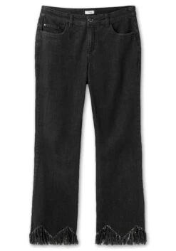 Sheego Bootcut-Jeans Mit Fransensaum In Zickzack-Form -Sheego Verkaufe 14570600341 04IR3 00 SH