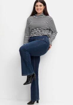 Sheego Bootcut-Jeans In High-Heel-Länge, Mit Kontrastnähten -Sheego Verkaufe 14571800330 04ISU 02 SH