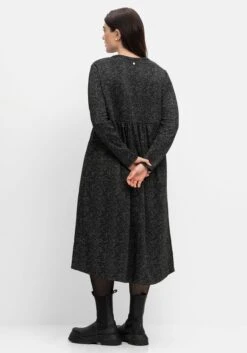 Sheego Jerseykleid In Salz-und-Pfeffer-Optik -Sheego Verkaufe 14572400289 04IWR 02 SH