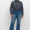 Sheego Bootcut-Jeans Mit Gummibund Und Kontrastnähten