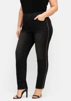Sheego Skinny Jeans Mit Seitlichen Glitzer-Pipings -Sheego Verkaufe 14575600341 04VMR 02 SH