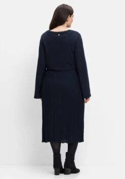 Sheego Strickkleid In Wickeloptik, Mit Trompetenärmeln -Sheego Verkaufe 14578300035 04IGU 02 SH