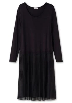 Sheego Strickkleid Mit Plisseerock Aus Chiffon -Sheego Verkaufe 14578400289 04IFI 00 SH