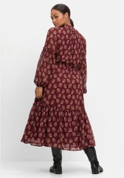 Chiffonkleid In Maxilänge, Mit Paisleydruck -Sheego Verkaufe 14582902047 04IM1 02 SH