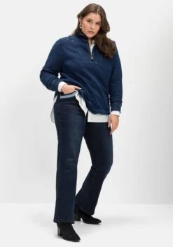 Sheego Bootcut-Jeans Mit Kontrastdetails