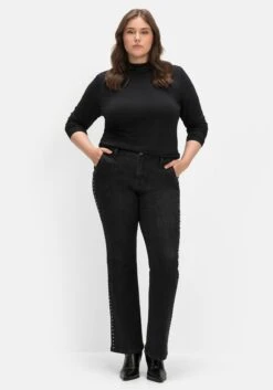 Sheego Bootcut-Jeans Mit Nieten Seitlich, In High-Heel-Länge -Sheego Verkaufe 14589300341 04IVZ 02 SH