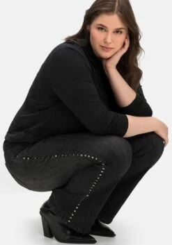 Sheego Bootcut-Jeans Mit Nieten Seitlich, In High-Heel-Länge -Sheego Verkaufe 14589300341 04IW6 02 SH