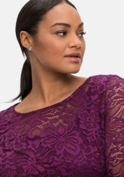 Jerseykleid In 2-in-1-Optik, Mit Spitzen-Oberteil -Sheego Verkaufe 14595800258 04IVK 02 SH