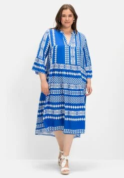 Maxikleid Mit Ethnoprint Und Volant -Sheego Verkaufe 14635801463 04JXO 02 SH