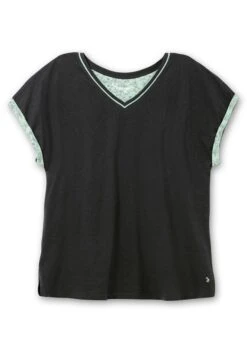 Sheego Schlafanzug Mit Oversized-Shirt Und 3/4-Hose -Sheego Verkaufe 14646400462 04L6B 00 SH