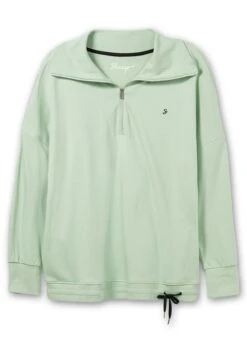 Sheego Relax-Sweatshirt Mit Troyerkragen -Sheego Verkaufe 14646600133 04LAH 00 SH