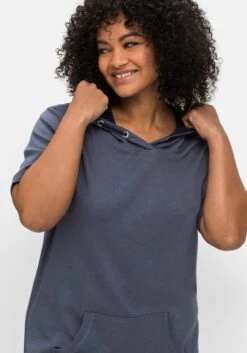 Sheego Relax-Shirtkleid Mit Kängurutasche Und Kapuze -Sheego Verkaufe 14646900047 04KXS 02 SH