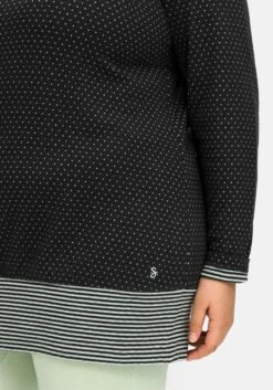 Sheego Relax-Sweatshirt In Longform Mit Breitem Saum -Sheego Verkaufe 14647100105 04KX4 02 SH