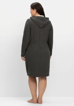Sheego Morgenmantel Aus Jersey, Mit Kontrastdetails -Sheego Verkaufe 14647200781 04KX2 02 SH