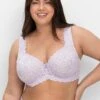 Sheego Bügel-BH Mit Blickdichter Spitze Und Seitenstützen