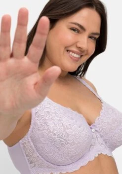 Sheego Bügel-BH Mit Blickdichter Spitze Und Seitenstützen -Sheego Verkaufe 14652500243 04KZ9 02 SH