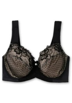 Sheego Bügel-BH Mit Spitze Und Kontrastfutter Aus Mesh -Sheego Verkaufe 14661801000 04LHY 00 SH