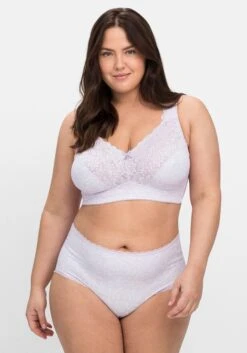 Sheego Komfort-BH Ohne Bügel, Mit Spitze Und Microfaser -Sheego Verkaufe 14667000243 04LHE 00 SH