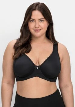 Sheego Bügel-BHs Mit Spitzenborte, Im Doppelpack