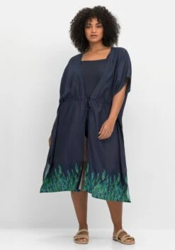 Sheego Strand-Kaftan Mit Bordürendruck -Sheego Verkaufe 14668000018 04LSL 02 SH