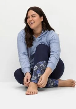 Relaxleggings Mit Blumendruck Und Shaping-Bund -Sheego Verkaufe 14668601406 04LH8 02 SH