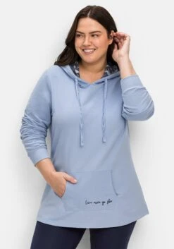 Relax-Kapuzensweatshirt Mit Kängurutasche