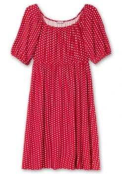 Jerseykleid Mit Punkten Und Karree-Ausschnitt -Sheego Verkaufe 14672700779 04LM1 00 SH