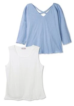 Set Aus Oversized-Shirt Und Tanktop -Sheego Verkaufe 14672800025 04RPA 00 SH