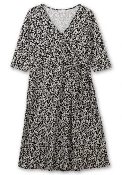 Sheego Jerseykleid In Wickeloptik, Mit Blätterprint -Sheego Verkaufe 14676301491 04LIM 00 SH