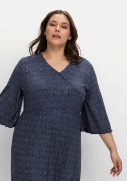 Sheego Jerseykleid In Wickeloptik, Mit Minimalprint -Sheego Verkaufe 14676702119 04LFR 02 SH