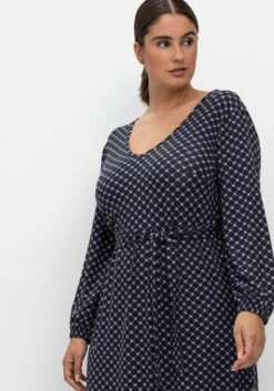 Sheego Jerseykleid In Petite-Passform, Mit Alloverprint -Sheego Verkaufe 14677400403 04LTG 02 SH