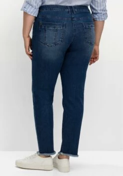 Sheego Skinny Jeans In Patch-Optik, Mit Offenem Saum -Sheego Verkaufe 14680700053 04LTC 02 SH