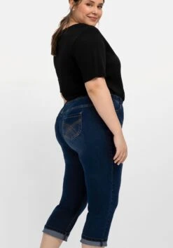 Sheego Schmale Caprijeans Mit Saumumschlag -Sheego Verkaufe 14680800330 04LO0 02 SH