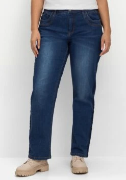 Sheego Gerade Jeans In Curvy-Schnitt PIA Mit Galonstreifen -Sheego Verkaufe 14687600053 04LXX 02 SH