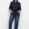 Sheego Gerade Jeans In Curvy-Schnitt PIA Mit Galonstreifen