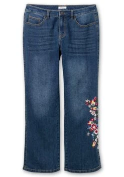 Bootcut-Jeans Mit Blumenstickerei Seitlich Am Bein -Sheego Verkaufe 14696300053 04M75 00 SH