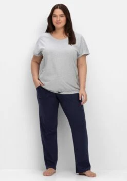 Sheego Relaxhose In Gerader Form, Aus Interlock 11 Sheego Relaxhose In Gerader Form, Aus Interlock -Sheego Verkaufe 14696600018 04M46 02 SH