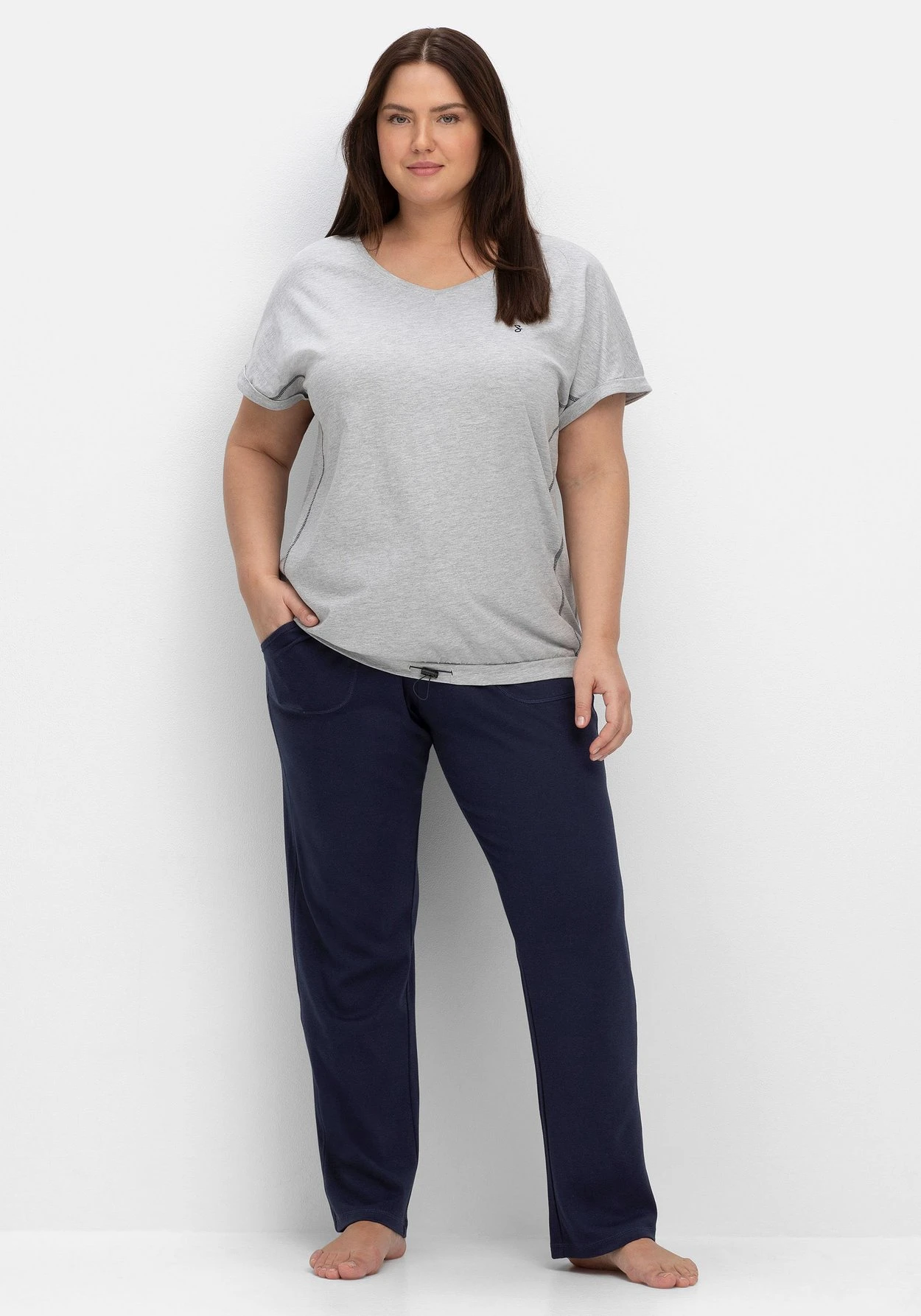 Sheego Relaxhose In Gerader Form, Aus Interlock 5 Sheego Relaxhose In Gerader Form, Aus Interlock – Bild 5