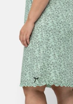 Sheego Nachthemd Mit Blümchenprint Und V-Ausschnitt -Sheego Verkaufe 14698700462 04M9L 02 SH