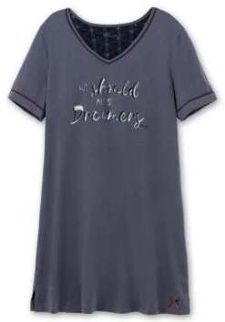 Sheego Nachthemd Mit Wordingprint Und V-Ausschnitt -Sheego Verkaufe 14698800047 04M8M 00 SH