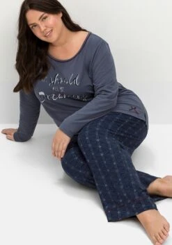 Sheego Schlafhose Mit Alloverdruck Und Weitem Bein -Sheego Verkaufe 14699600452 04OG5 02 SH