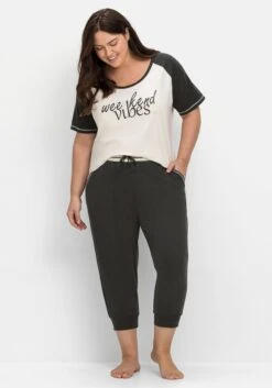 Sheego Schlafshirt Mit Raglanärmeln Und Wordingprint -Sheego Verkaufe 14699700781 04RLP 00 SH