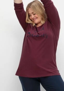 Sheego Schlafshirt Mit Langarm Und Fronprint -Sheego Verkaufe 14699800265 04UW1 02 SH