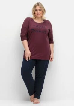 Sheego Schlafshirt Mit Langarm Und Fronprint -Sheego Verkaufe 14699800265 04UW2 01 SH