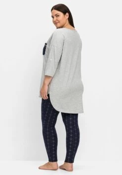 Sheego Pyjama-Set Aus Shirt Und Leggings -Sheego Verkaufe 14700500834 04RHH 00 SH