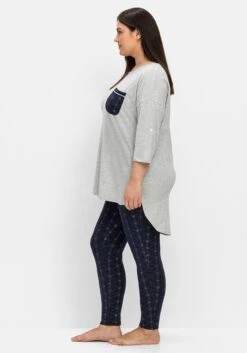 Sheego Pyjama-Set Aus Shirt Und Leggings -Sheego Verkaufe 14700500834 04RHK 01 SH