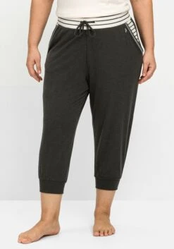 Sheego Schlafhose In 3/4-Länge, Mit Ringelbund -Sheego Verkaufe 14702600781 04REZ 00 SH