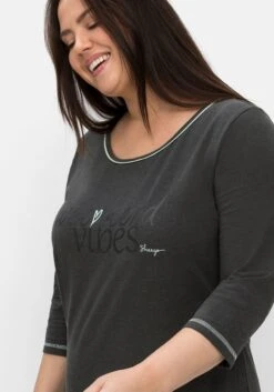 Sheego Nachthemd Mit Frontprint Und Kontrastdetails -Sheego Verkaufe 14702700781 04MDM 02 SH