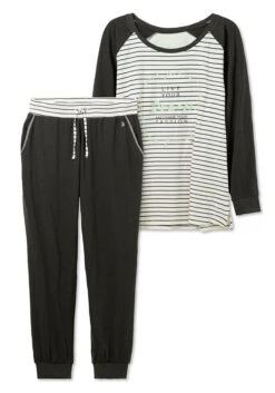 Sheego Pyjama-Set Aus Langarmshirt Und Hose -Sheego Verkaufe 14702800781 04OOA 00 SH
